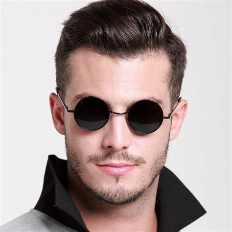 white round frame sunglasses|round frame sunglasses men's factories.